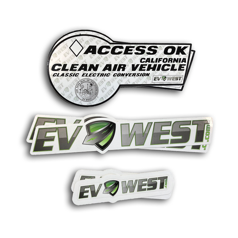 EV West Sticker Pack - HOV Classic Car Sticker