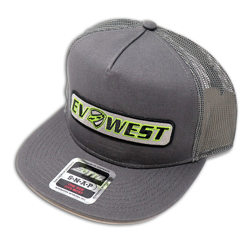 Trucker Hat - EV West - Grey on Grey