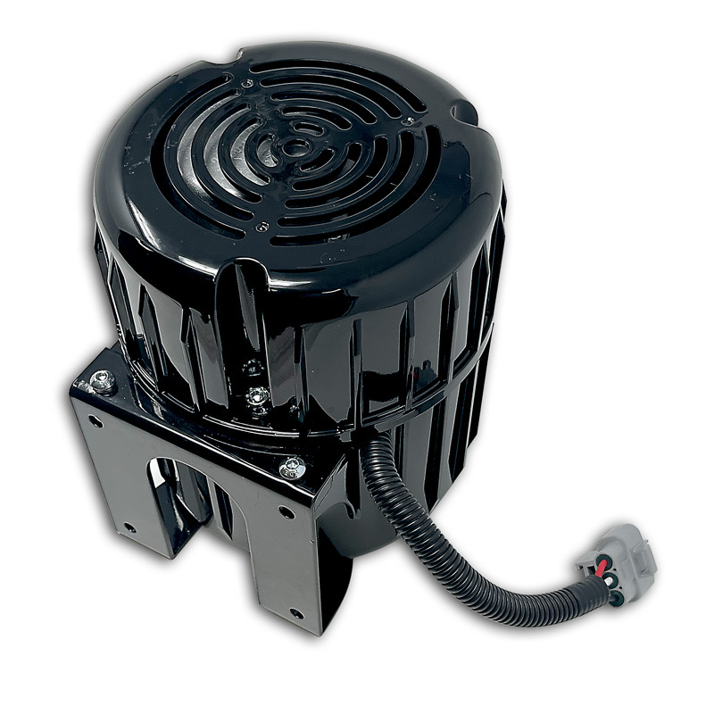 Electric Vacuum Pump for Suppling Vacuum to a Power Brake Booster - 12-Volt encased in a black concealed canister