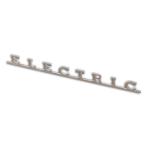 Custom \"ELECTRIC\" Aluminum Vehicle Badge